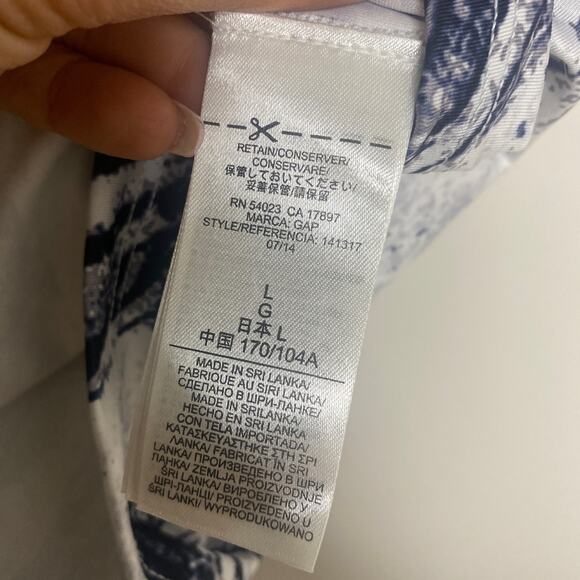 Gap Fit Racerback Tank w/ Vents Black Gray White Print New with tags Size Large - Picture 4 of 5